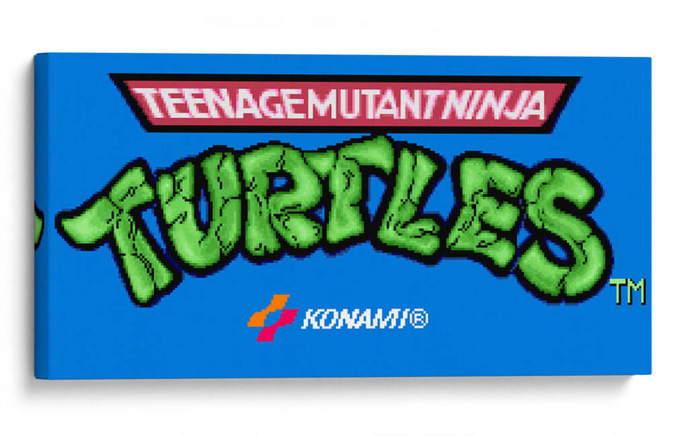 Teenage Mutant Ninja Turtles - pantalla del Super Nintendo | Cuadro decorativo de Canvas Lab
