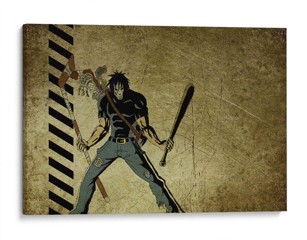 Casey Jones - palo de hockey y bate de béisbol | Cuadro decorativo de Canvas Lab