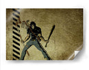 Casey Jones - palo de hockey y bate de béisbol | Cuadro decorativo de Canvas Lab