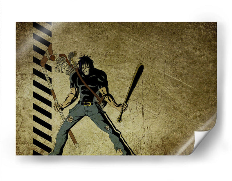 Casey Jones - palo de hockey y bate de béisbol | Cuadro decorativo de Canvas Lab