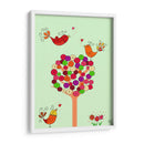 Árbol De Botón Naranja - Fab Funky | Cuadro decorativo de Canvas Lab