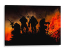Siluetas incendiarias | Cuadro decorativo de Canvas Lab