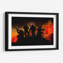 Siluetas incendiarias | Cuadro decorativo de Canvas Lab