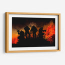 Siluetas incendiarias | Cuadro decorativo de Canvas Lab