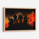 Siluetas incendiarias | Cuadro decorativo de Canvas Lab