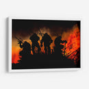 Siluetas incendiarias | Cuadro decorativo de Canvas Lab