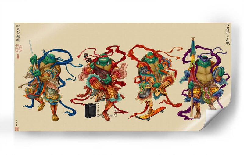 TMNT the band | Cuadro decorativo de Canvas Lab