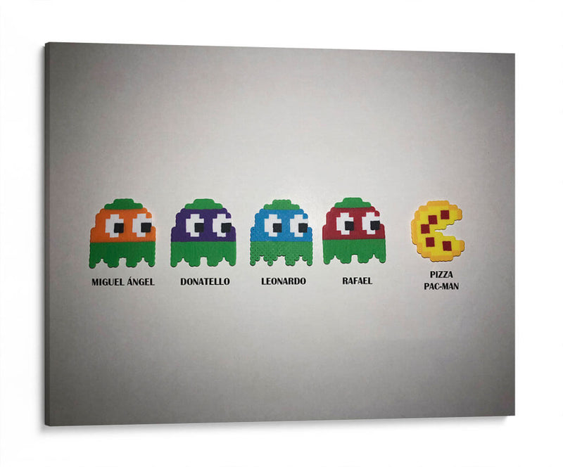 Tras la Pac-Man Pizza | Cuadro decorativo de Canvas Lab
