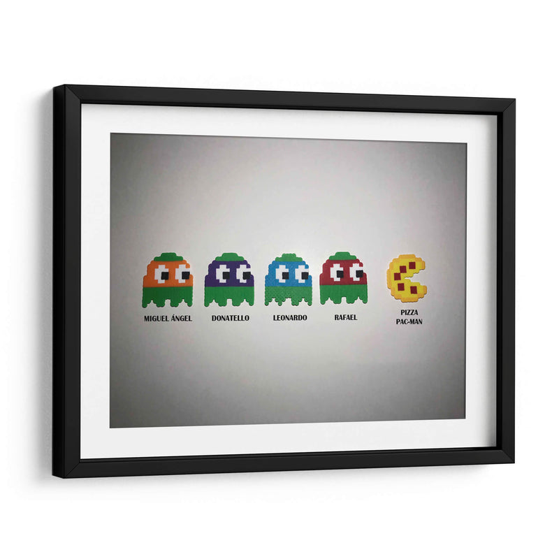 Tras la Pac-Man Pizza | Cuadro decorativo de Canvas Lab