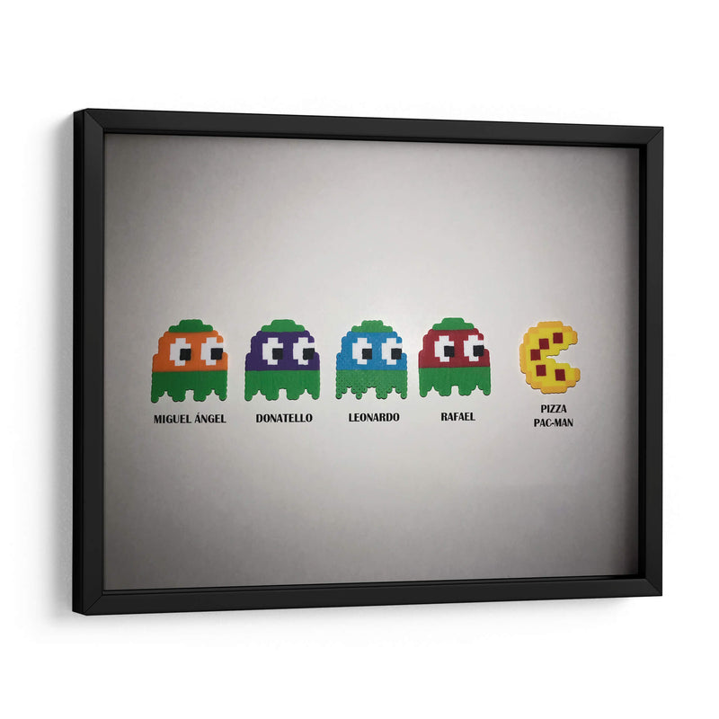 Tras la Pac-Man Pizza | Cuadro decorativo de Canvas Lab