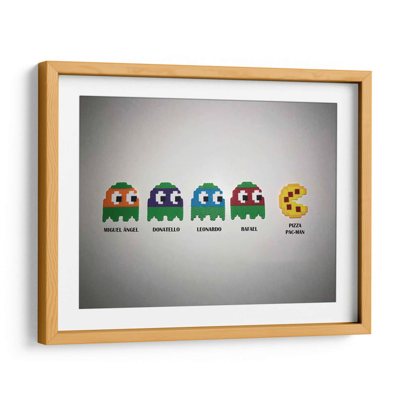 Tras la Pac-Man Pizza | Cuadro decorativo de Canvas Lab