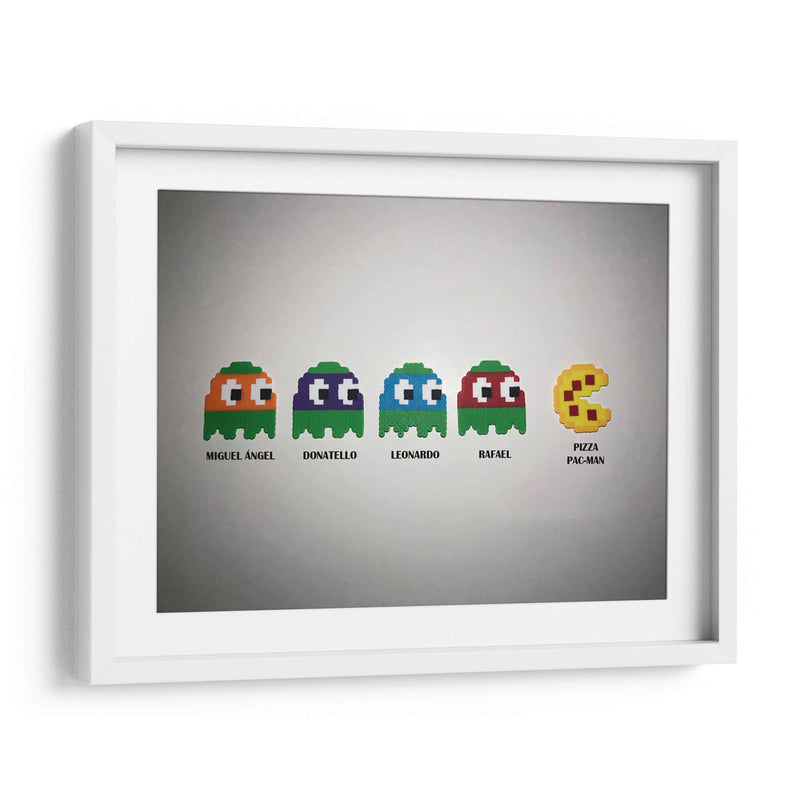 Tras la Pac-Man Pizza | Cuadro decorativo de Canvas Lab