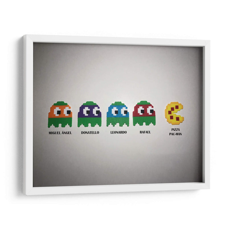 Tras la Pac-Man Pizza | Cuadro decorativo de Canvas Lab