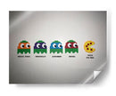 Tras la Pac-Man Pizza | Cuadro decorativo de Canvas Lab