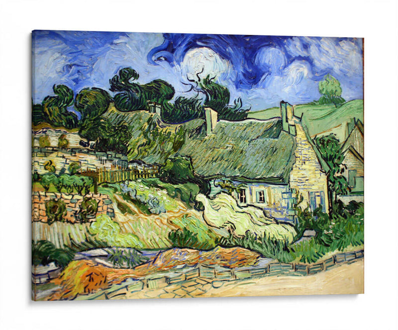 Chozas de Cordeville, en Auvers-sur-Oise - Vincent Van Gogh | Cuadro decorativo de Canvas Lab