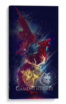 Dragon, Crow, Stag, Lion, Wolf | Cuadro decorativo de Canvas Lab