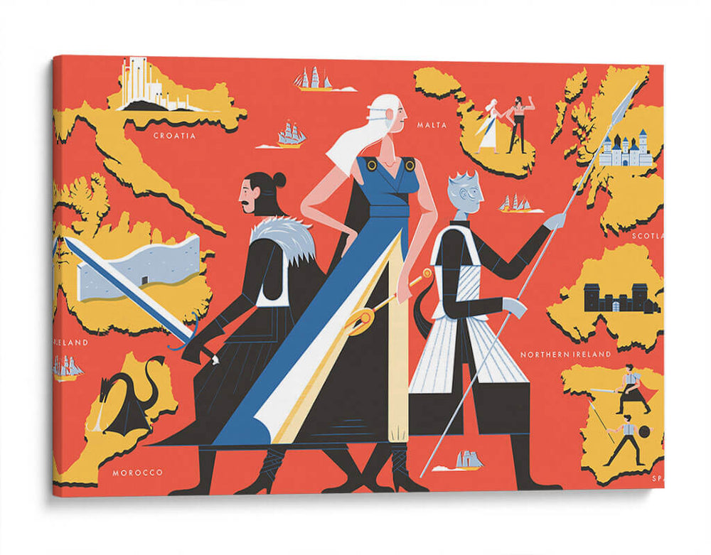 Game of Thrones, dónde se grabó | Cuadro decorativo de Canvas Lab