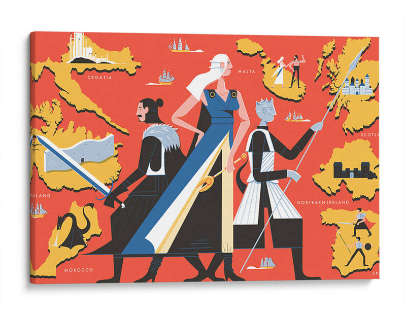 Game of Thrones, dónde se grabó | Cuadro decorativo de Canvas Lab