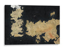 Mapa de Game of Thrones, the known world | Cuadro decorativo de Canvas Lab