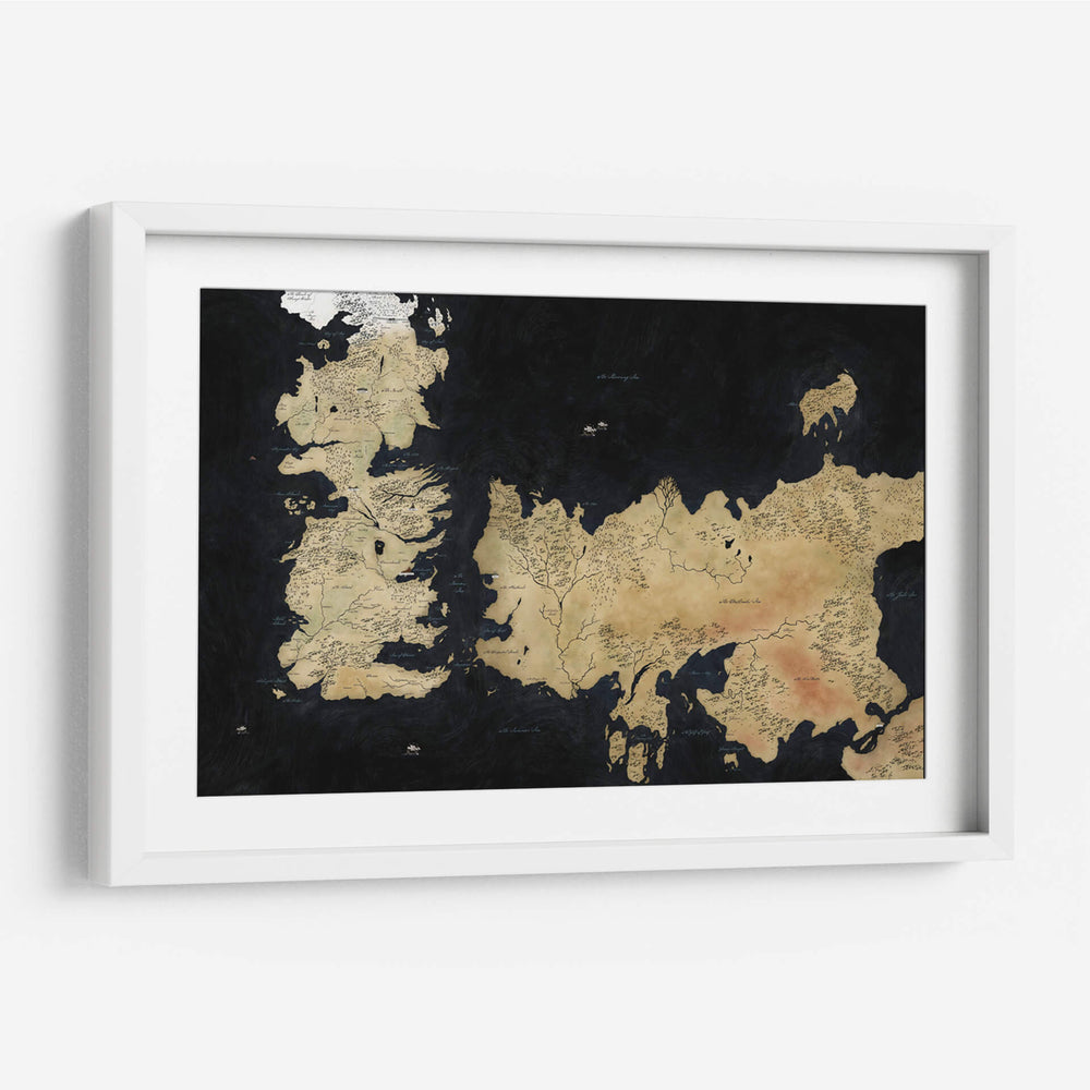 Mapa de Game of Thrones, the known world | Cuadro decorativo de Canvas Lab
