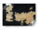 Mapa de Game of Thrones, the known world | Cuadro decorativo de Canvas Lab