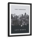 Early mornings, Late nights | Cuadro decorativo de Canvas Lab