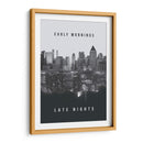 Early mornings, Late nights | Cuadro decorativo de Canvas Lab