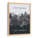 Early mornings, Late nights | Cuadro decorativo de Canvas Lab