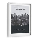 Early mornings, Late nights | Cuadro decorativo de Canvas Lab