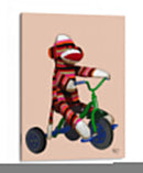 Triciclo De Mono De Calcetín - Fab Funky | Cuadro decorativo de Canvas Lab