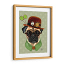 Pug Con Steampunk Bowler Hat - Fab Funky | Cuadro decorativo de Canvas Lab