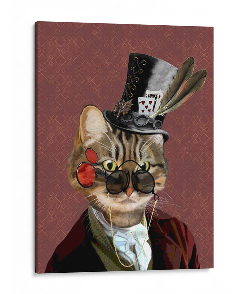 Phileas Feline Steampunk Gato - Fab Funky | Cuadro decorativo de Canvas Lab