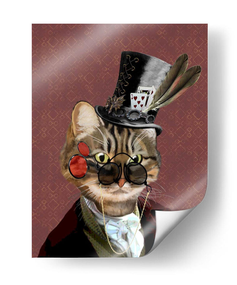 Phileas Feline Steampunk Gato - Fab Funky | Cuadro decorativo de Canvas Lab