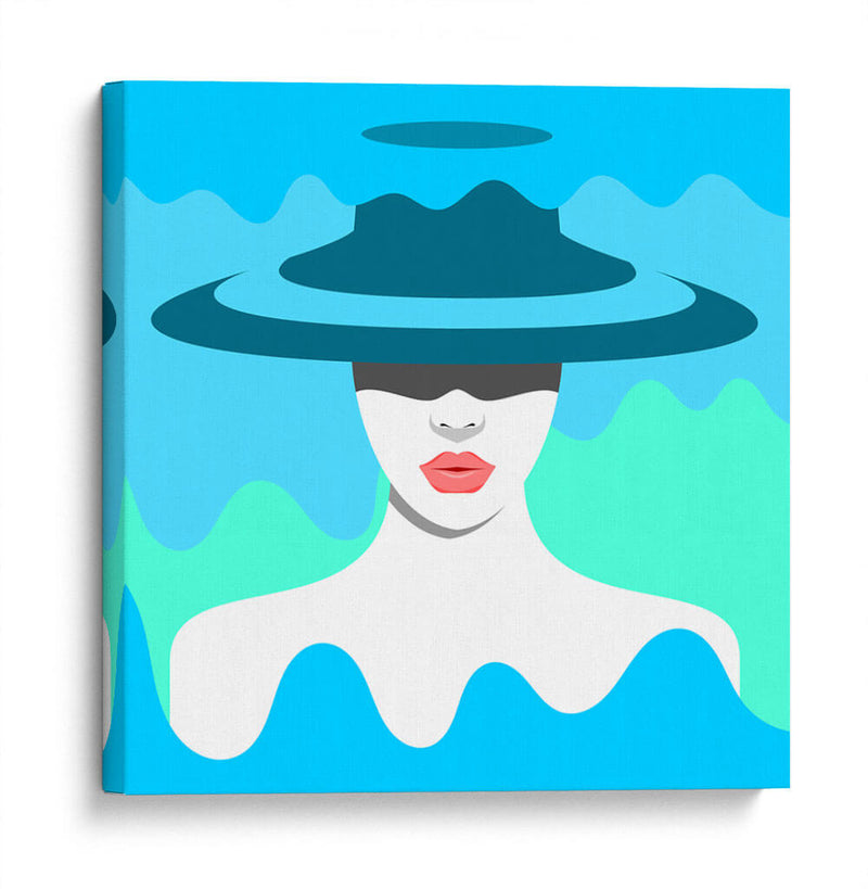 Fashion blue ripple | Cuadro decorativo de Canvas Lab