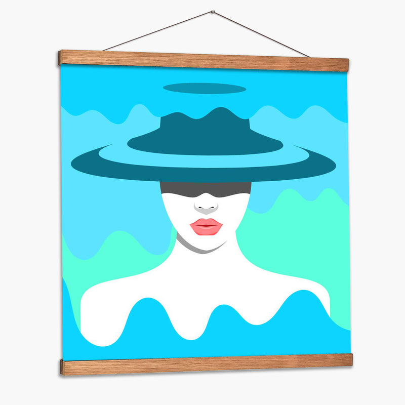 Fashion blue ripple | Cuadro decorativo de Canvas Lab