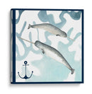 Composición De Ballenas Ii - Megan Meagher | Cuadro decorativo de Canvas Lab