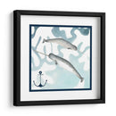 Composición De Ballenas Ii - Megan Meagher | Cuadro decorativo de Canvas Lab