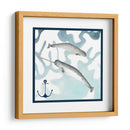 Composición De Ballenas Ii - Megan Meagher | Cuadro decorativo de Canvas Lab