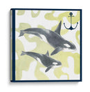 Composición De Ballenas Iii - Megan Meagher | Cuadro decorativo de Canvas Lab