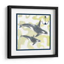 Composición De Ballenas Iii - Megan Meagher | Cuadro decorativo de Canvas Lab
