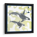 Composición De Ballenas Iii - Megan Meagher | Cuadro decorativo de Canvas Lab