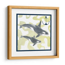 Composición De Ballenas Iii - Megan Meagher | Cuadro decorativo de Canvas Lab