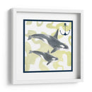 Composición De Ballenas Iii - Megan Meagher | Cuadro decorativo de Canvas Lab