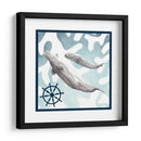 Composición De Ballenas Iv - Megan Meagher | Cuadro decorativo de Canvas Lab