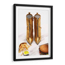 Golden fast food | Cuadro decorativo de Canvas Lab