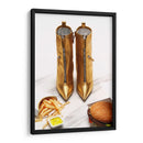 Golden fast food | Cuadro decorativo de Canvas Lab