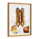 Golden fast food | Cuadro decorativo de Canvas Lab