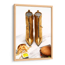 Golden fast food | Cuadro decorativo de Canvas Lab