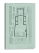 Plan De Jardín De Menta Y Pizarra I - Vision Studio | Cuadro decorativo de Canvas Lab