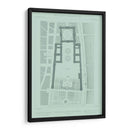 Plan De Jardín De Menta Y Pizarra I - Vision Studio | Cuadro decorativo de Canvas Lab